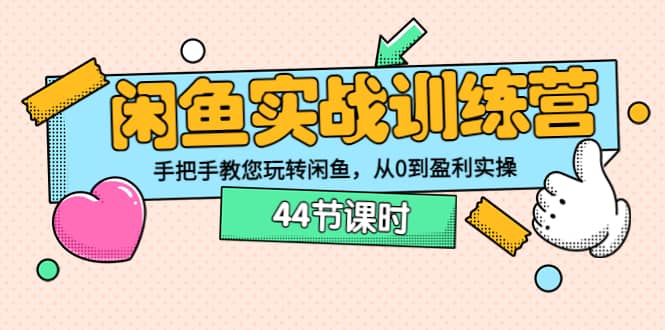 闲鱼实战训练营：手把手教您玩转闲鱼，从0到盈利实操（44节课时）-爱副业资源网