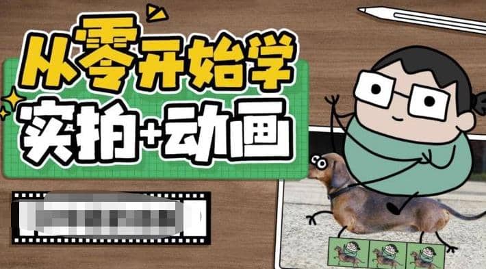 从零开始学实拍加动画，实拍加动画创意教程（49节视频课）-爱副业资源网