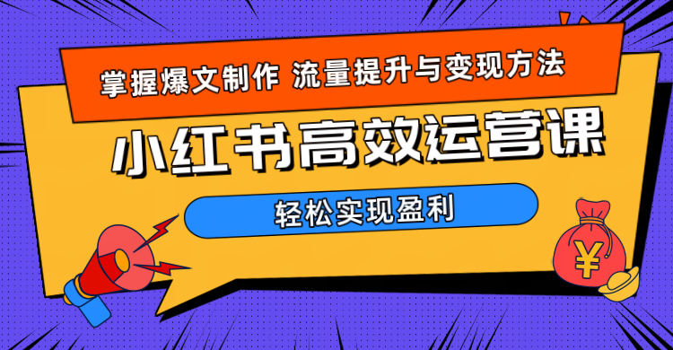 价值980小红书运营操作指南-爱副业资源网