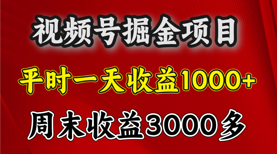 官方项目，一周一结算，平时收益一天1000左右，周六周日收益还高-爱副业资源网